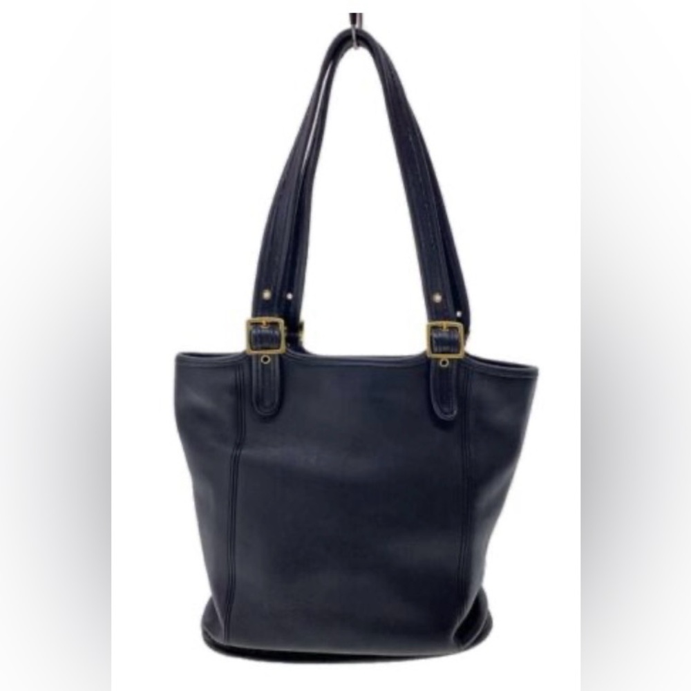 Vintage ‘90s Coach Legacy black leather tote